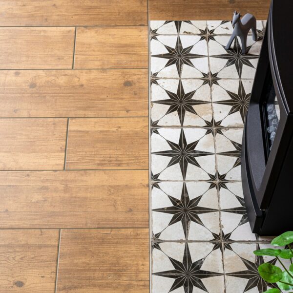 Royal Oak Plank Wood Effect Porcelain Floor Tiles - Image 6