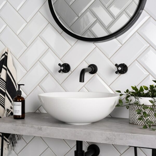 Whitechapel Gloss White Ceramic Metro Tiles - Image 4