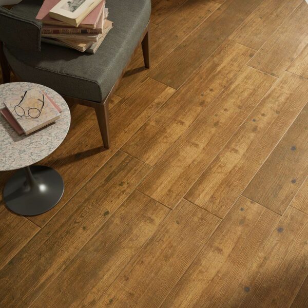 Royal Oak Plank Wood Effect Porcelain Floor Tiles - Image 10