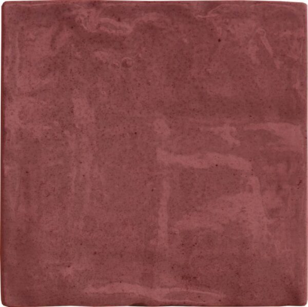 Zellige Mini Red Square Gloss Rustic Wall Tiles - Image 2