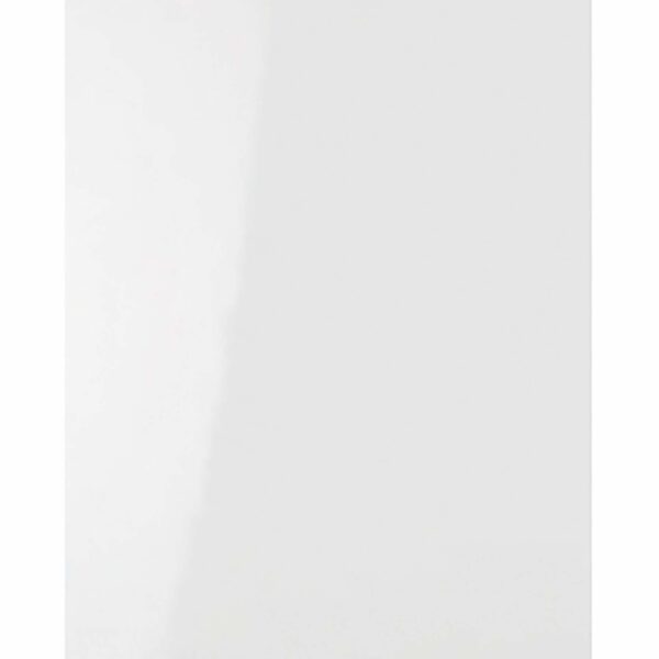 Crystal White Gloss Flat 250x200 Ceramic Wall Tiles - Image 2