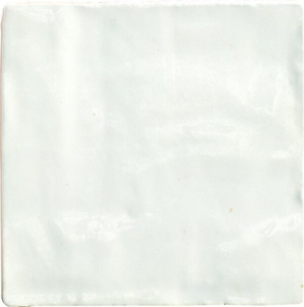 Zellige Mini White Square Gloss Wall Tiles - Image 5