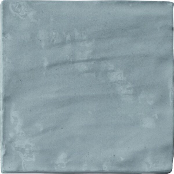 Zellige Mini Grey Square Gloss Rustic Wall Tiles - Image 2