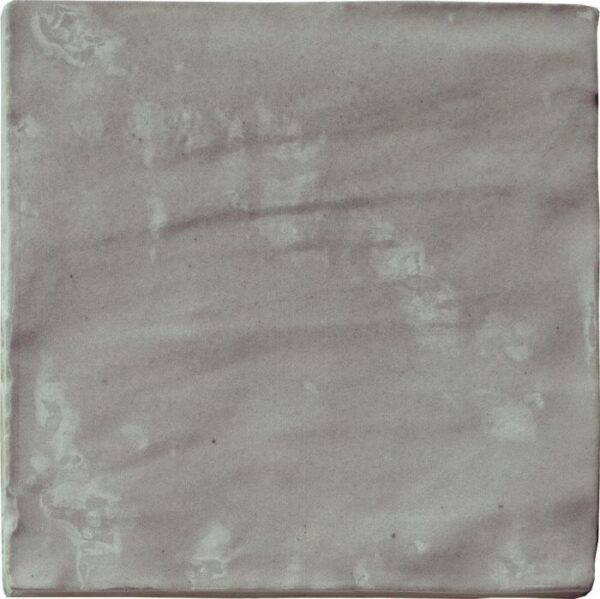 Zellige Mini Stone Grey Square Gloss Rustic Wall Tiles - Image 2