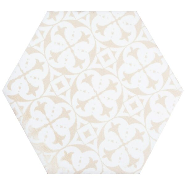 Souk Cream Patchwork Hexagon Tiles - Image 2