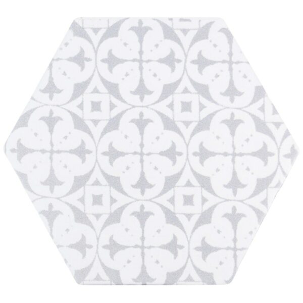 Souk Patchwork Hexagon Grey Patterned Matt Wall and Floor Tiles - Image 2