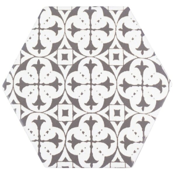 Souk Black Patchwork Hexagon Tiles