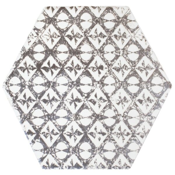 Souk Black Patchwork Hexagon Tiles - Image 2