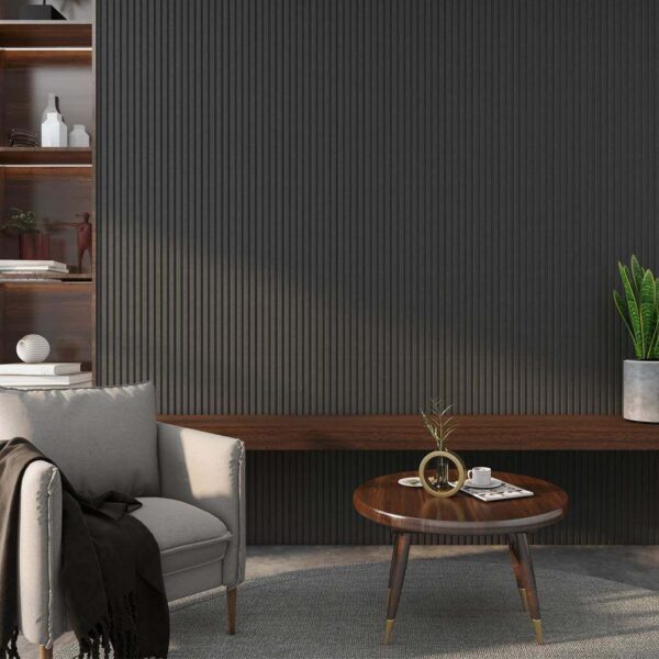 Trepanel Noir Black Acoustic Wood Wall Panels