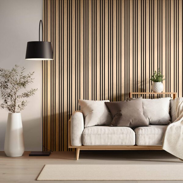 Trepanel Design Oak Multi-Width Acoustic Wood Wall Panels