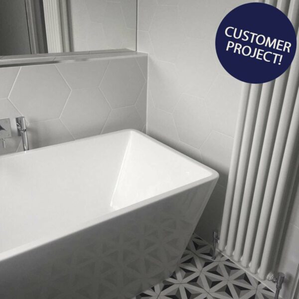 Aspect White Hexagon Tiles - Image 4