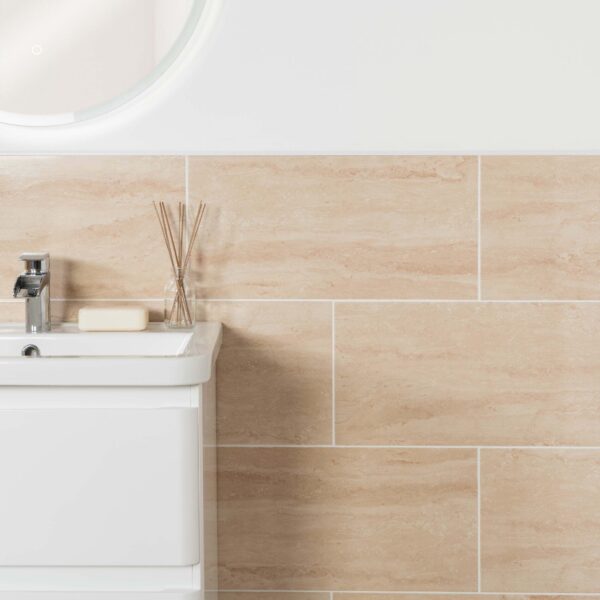 Athena Ivory Travertine Effect Wall Tiles - Image 4