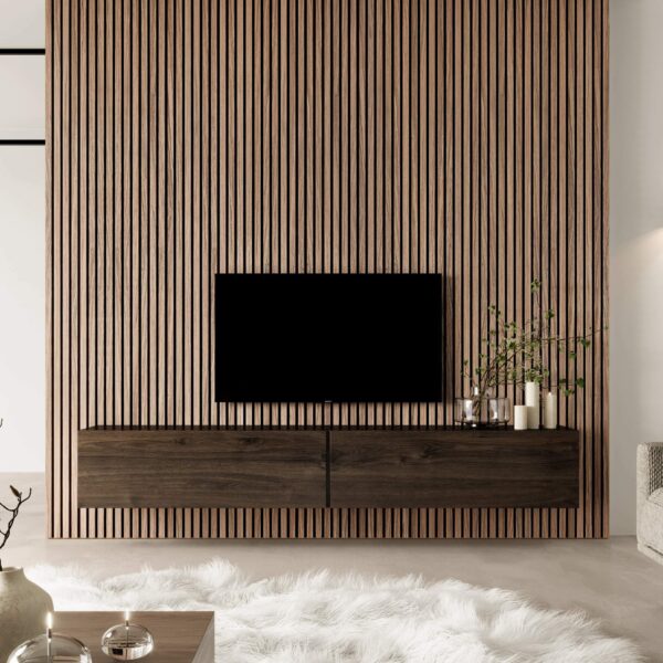 Trepanel Autumn Brown Oak Acoustic Wood Wall Panels