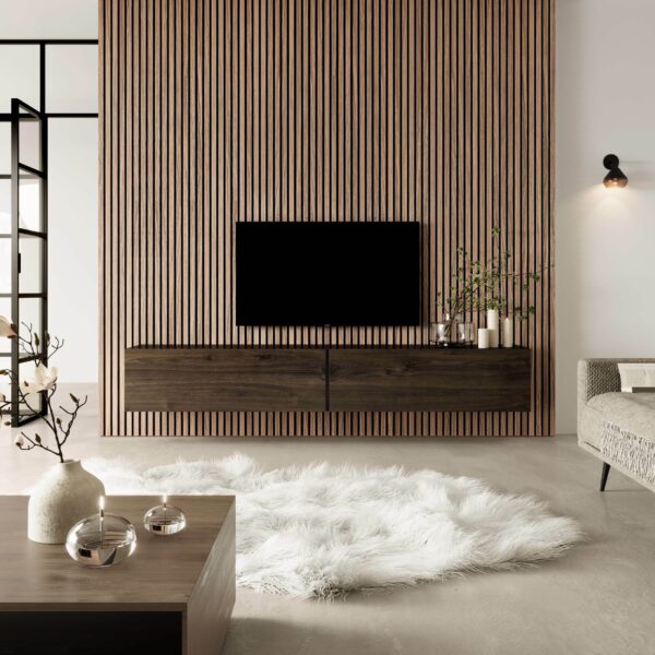 Trepanel Autumn Brown Oak Acoustic Wood Wall Panels - Image 4