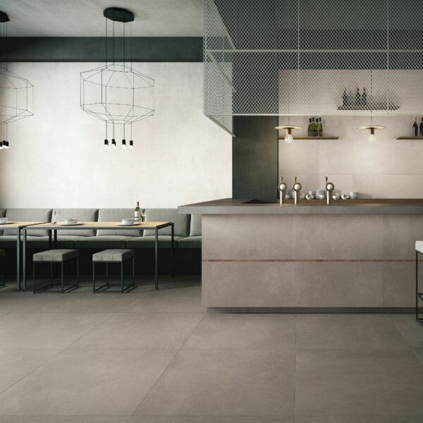 Azuma Matt Silver Grey Stone Effect 600x600 Tile