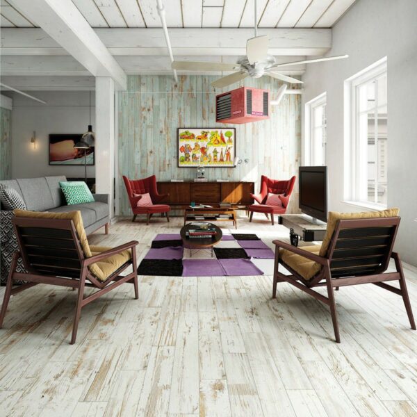 BoCoCa Azure Painted Wood Porcelain Wall And Floor Tiles