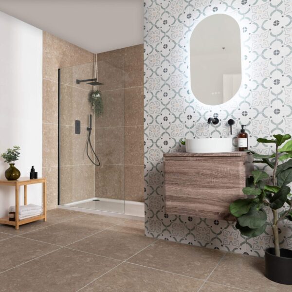 Blossom Flower Green Matt Pattern Wall and Floor Tiles - Image 9