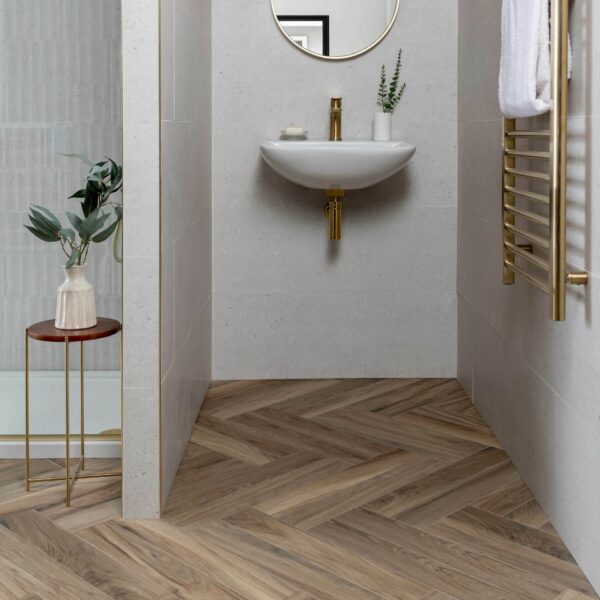 Bosco Castagno Wood Effect Porcelain Floor Tiles - Image 5