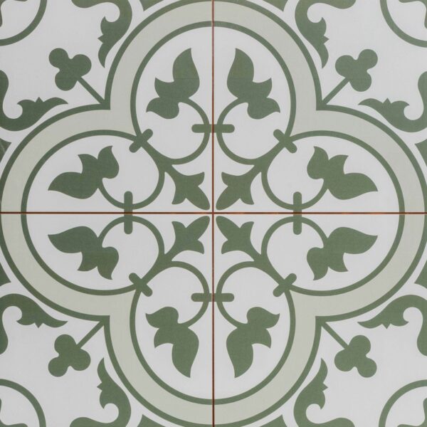 Ledbury Olive Green Pattern Wall and Floor Tiles - Image 2