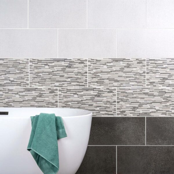 Brixton Smoke Grey Matt Stone Effect Wall Tiles