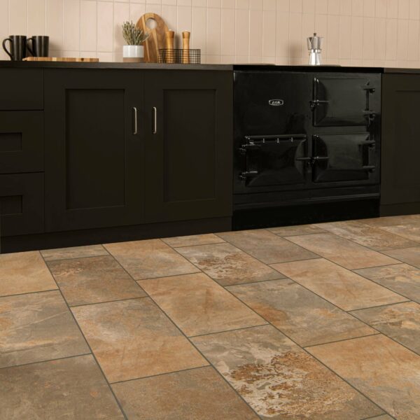 Burnished Multicolour Brown Slate Effect Wall and Floor Tiles - Image 3