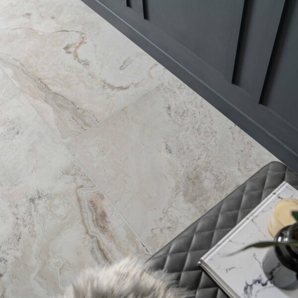 Candy Grey Matt 1200x600 Marble Effect Tiles - Image 3