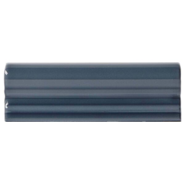 Capsule? Dark Blue Grey Gloss Border 150x50 Wall Tiles - Image 2