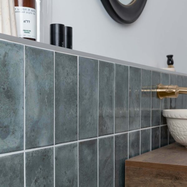 Farringdon Green Gloss Metro Wall Tiles - Image 7