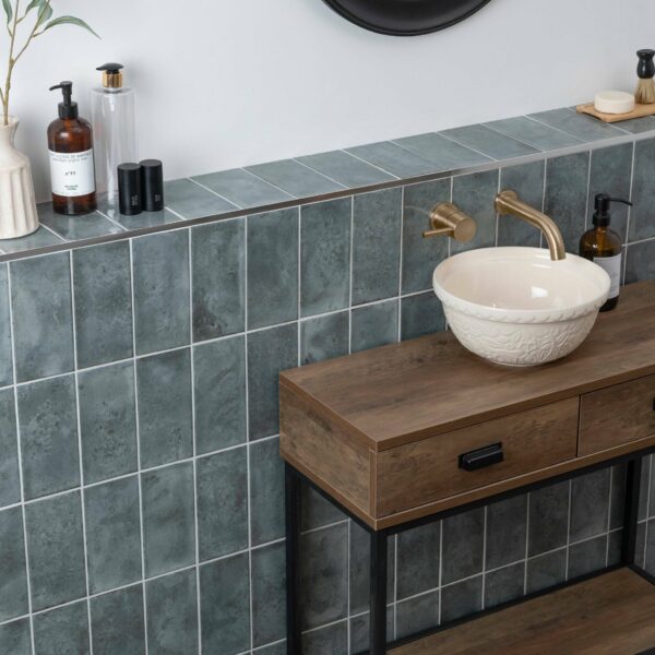 Farringdon Green Gloss Metro Wall Tiles