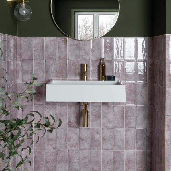 Farringdon Purple Gloss Metro Wall Tiles