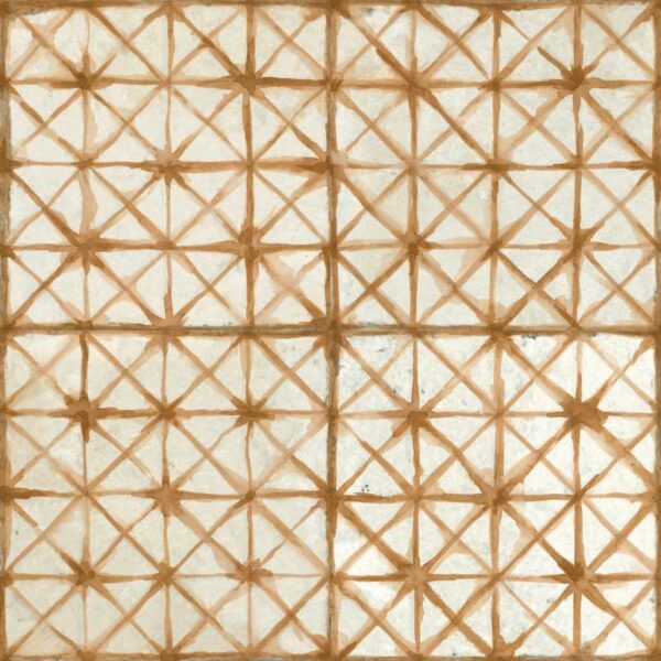 Crosshatch Sienna Orange Matt Patterned Wall and Floor Tiles - Image 14