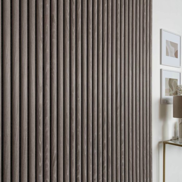 Trepanel Design Silver on Dark Grey Felt Curve Acoustic Wall Panels - Image 7