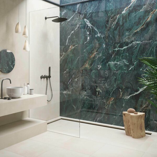 Deluxe Green Polished Marble Effect Wall and Floor Tiles