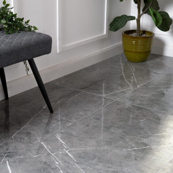 Deluxe Mica Grey Marble Effect Tiles - Image 4