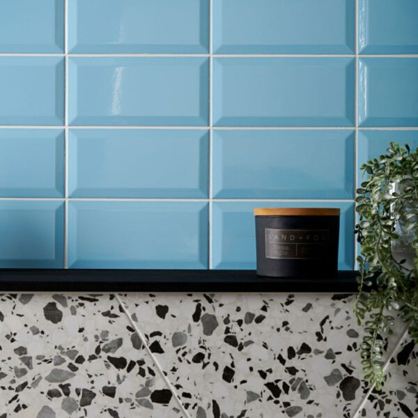 Euston Square Gloss Blue Metro Tiles - Image 5