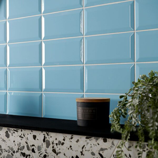 Euston Square Gloss Blue Metro Tiles