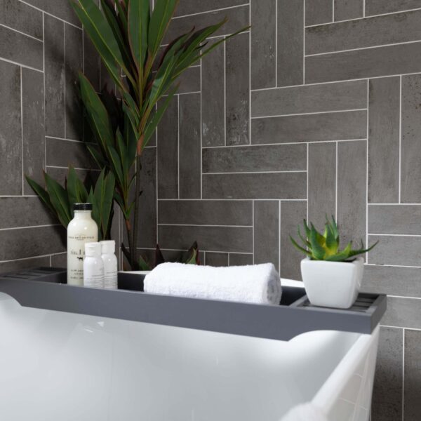 Faith Grey Gloss Wall and Floor Tile - Image 4