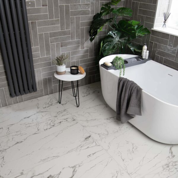 Faith Grey Gloss Wall and Floor Tile - Image 9