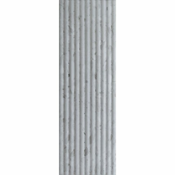 Indulgence Terrazzo Grey Effect Fluted Decor Wall Tiles - Image 11