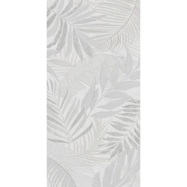 Signature Floral White Matt Patterned Wall Tiles - Image 2