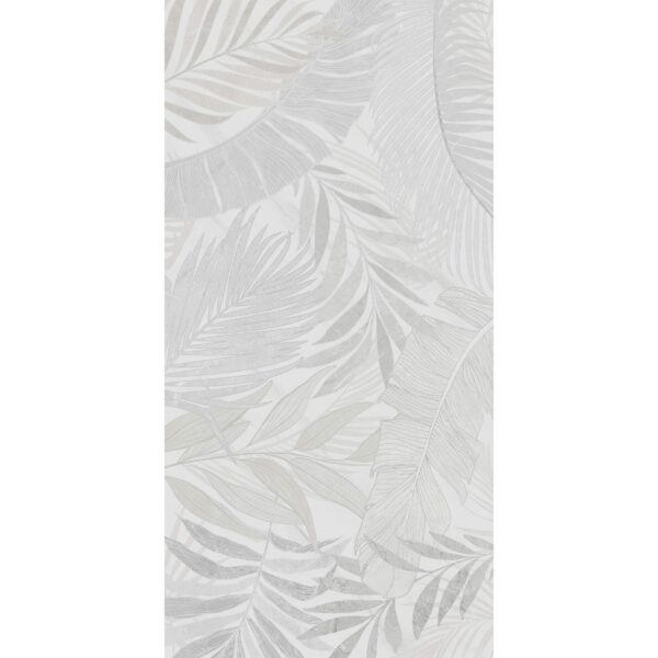 Signature Floral White Matt Patterned Wall Tiles - Image 5