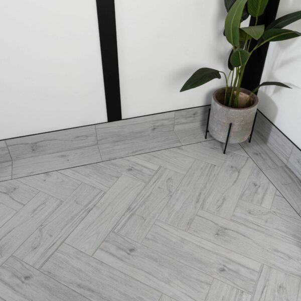 Friston White Oak Wood Effect Porcelain Floor Tiles - Image 4