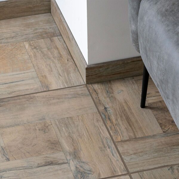 Woven Skirting Wood Tiles