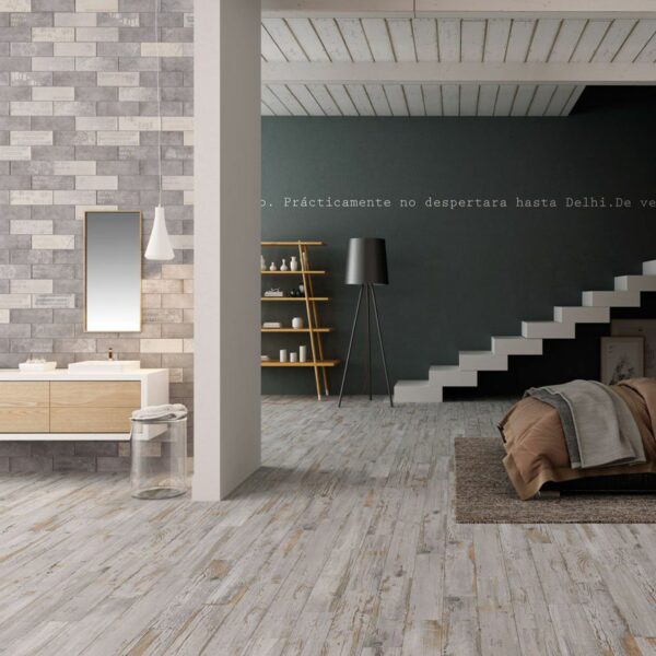 BoCoCa Grey Tempera Wood Effect Porcelain Floor Tiles