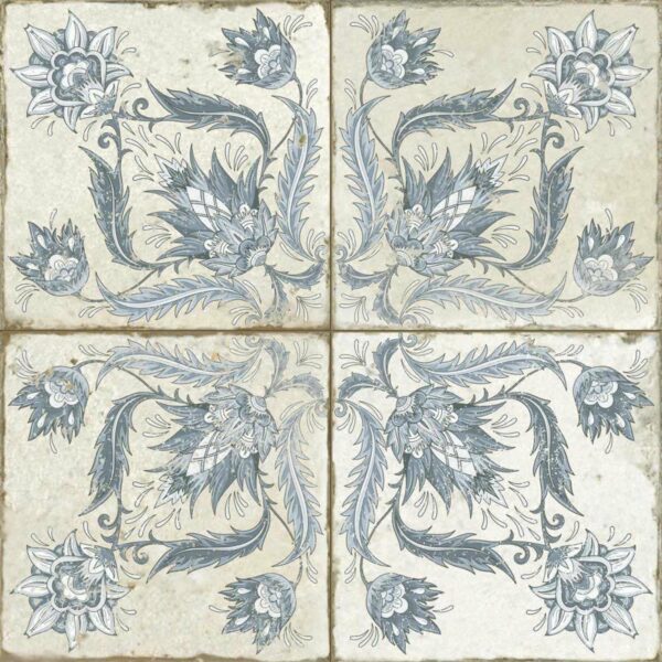 Helix Indigo Blue Matt Patterned Wall and Floor Tiles - Image 10