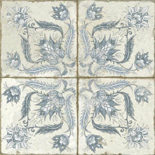 Helix Indigo Blue Matt Patterned Wall and Floor Tiles - Image 11