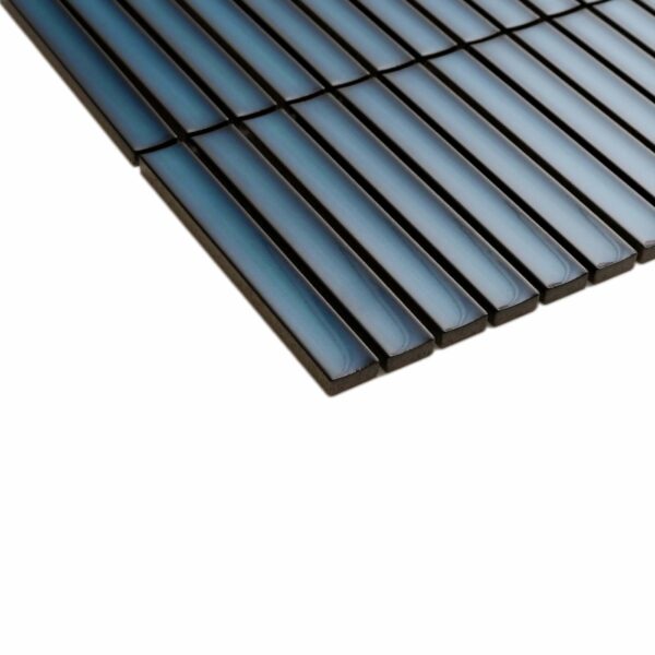 Spirit Marine Blue Gloss Kitkat Mosaic Porcelain Wall Tiles - Image 3