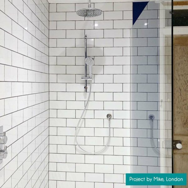 Flat Ceramic Whitechapel Gloss White Metro Tiles - Image 12