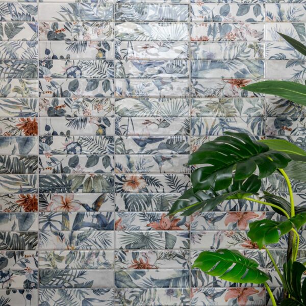 Lazio Multicolour Gloss Patterned Wall Tiles