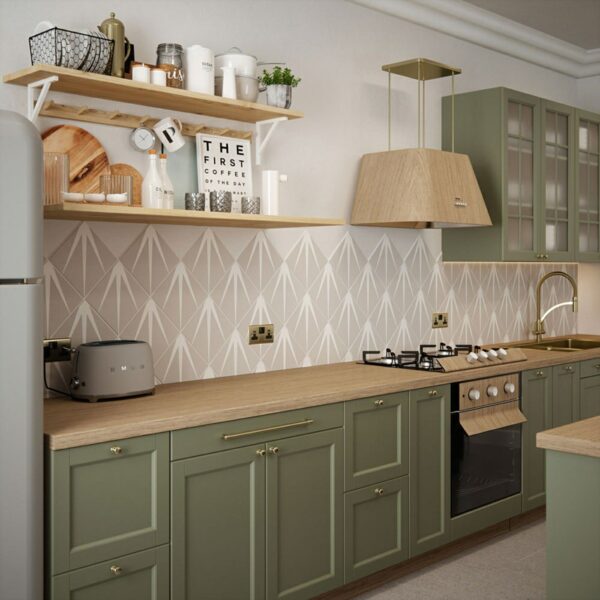 Jazz Grey Matt Art Deco Patterned Wall and Floor Tiles